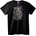 NOONEBRAND Тениска Череп с корона и пипала - 7XL, Black