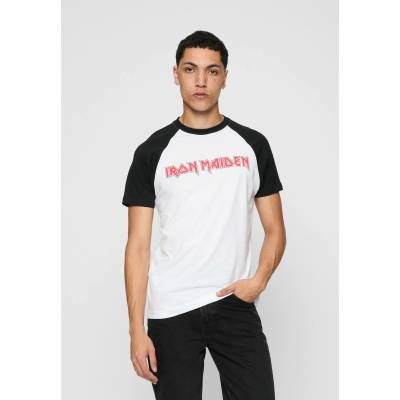 MERCHCODE Тениска Iron Maiden Logo Baseball Tee black XXLUB-MC783-00007 - Черен, размер L