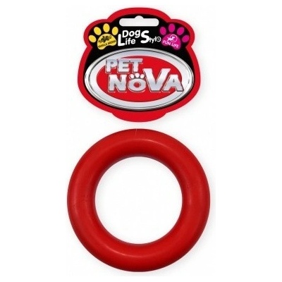 Petnova Hracky RUB RING 9 cm RED
