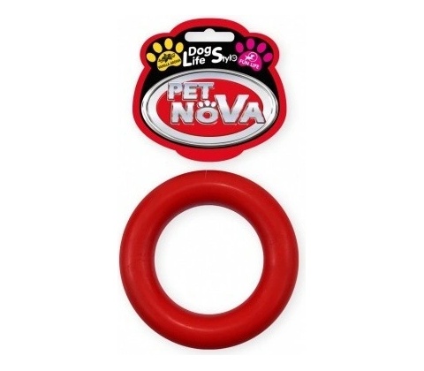 Petnova Hracky RUB RING 9 cm RED