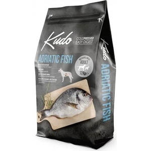 Kudo Кудо, суха храна за кучета с Адриатическа риба, Kudo Low Grain Adriatic Fish, 12кг