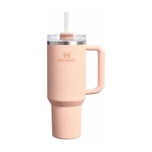 STANLEY 1913 Quencher H2.0 Flowstate Drinking Bottle with Straw 1.2L - Thermo Mug Cools Up to 11 Hours, 48 Ice Cooled - Thermos Bottle BPA Free Stainless Steel - Orange Cream - 100000115663