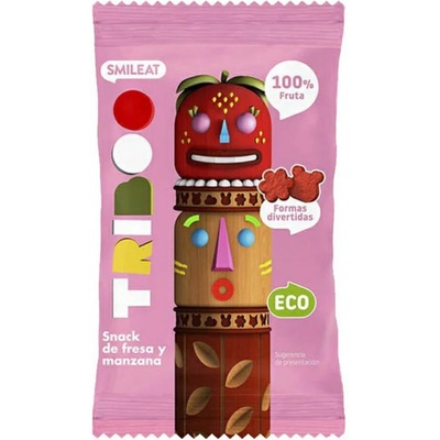Smileat BIO 100% ovocné mäkké cukríky jablko a jahoda 25 g