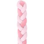 KikkaBoo Плетен плюшен обиколник Kikkaboo - 3 плитки, 210 сm, Pink (31109050001)