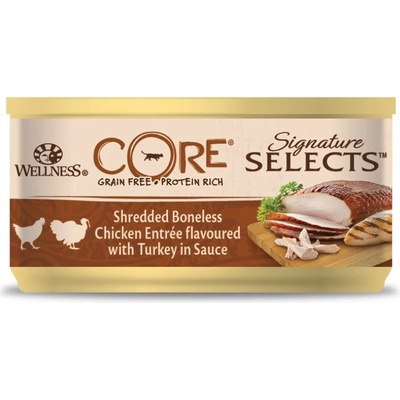 Wellness Core Signature Selects Kuracie kúsky s morkou v omáčke 79 g