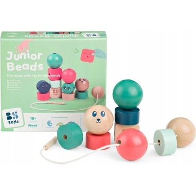 Dřevěné korálky Bs Toys Junior 13 ks