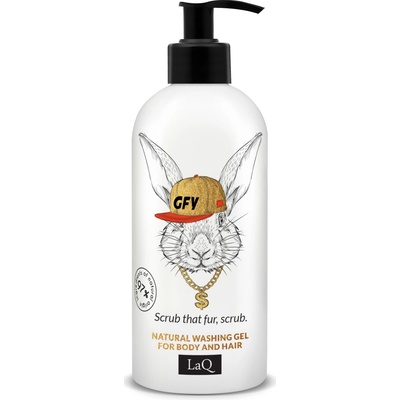LaQ Music Purifies R'n'B Rabbit sprchový gél a šampón 2 v 1 300 ml