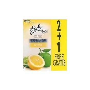 Glade by Brise One Touch citrus mini spray náhradní náplň do osvěžovače vzduchu 3 x 10 ml