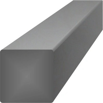 Tyč čtvercová plná 12 x 12 x 3000 mm, černá S235, hladká