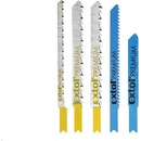 Extol Plátky do přímočaré pily-mix, sada 5ks, úchyt UNIVERSAL, Bi-metal, HSS, HCS, EXTOL PREMIUM