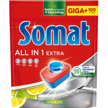 Somat Tablety do umývačky All in One Extra 100 ks