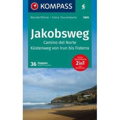 KOMPASS Wanderführer Jakobsweg Camino del Norte, 36 Etappen