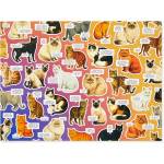 Galison - Puzzle Moody Cats - 1 000 piese