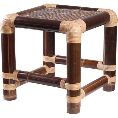 Bambusová stolička 40 x 40cm - tmavá – Zboží Dáma