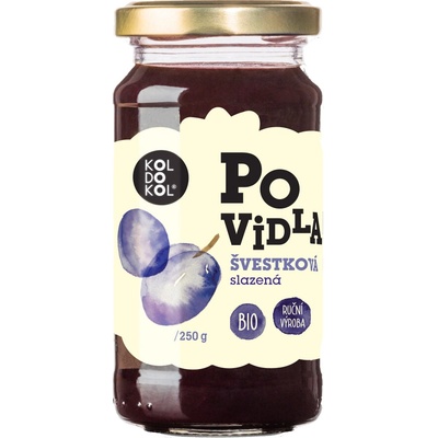 KOLDOKOL Slivkový lekvár sladený bio 250 g