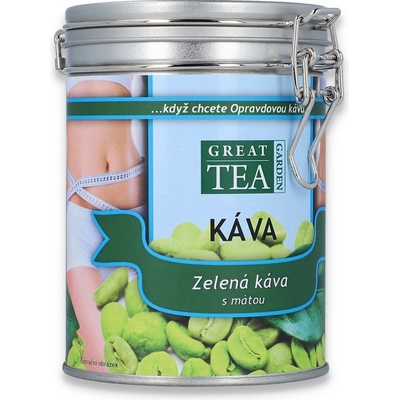 Great Tea Garden Zelená káva s mátou mletá 300 g