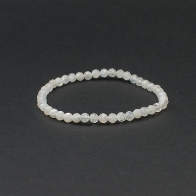 Milujeme Kameny měsíční kámen bílý fazetovaný kulička NFK32