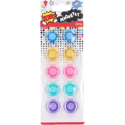 Magnety farebné 20 mm 10 ks