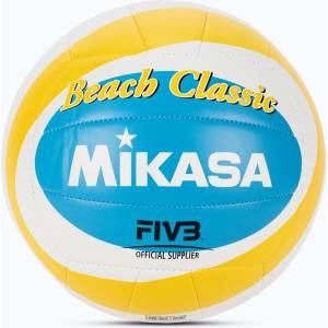 Mikasa Плажна волейболна топка Mikasa BBV543C-VXB-YSB-5 yellow/blue размер 5