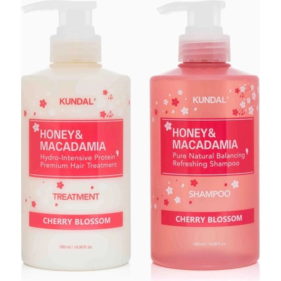 Kundal Hydratační šampon a kondicionér s vůní třešňového květu 2x 500 ml