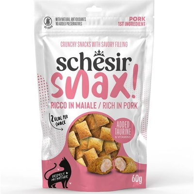 Schesir Cat Snax! pochúťka bravčové vankúšiky 60 g