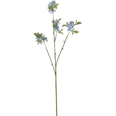 Umelá kvetina vetva s modrým kvetom - 48cm - J-Line by Jolipa