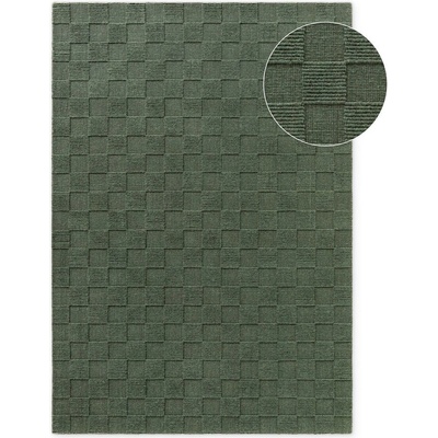 Villeroy & Boch Тъмнозелен ръчно изработен вълнен килим 120x170 cm Scala - Villeroy&Boch (106268-120x170)