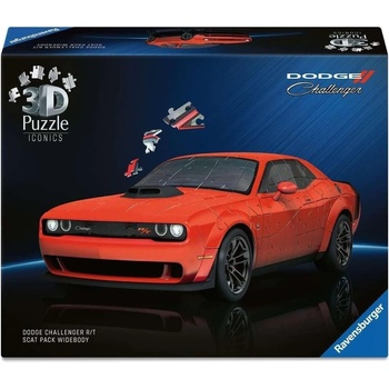 Ravensburger 3D пъзел Ravensburger от 108 части - Dodge Chall. R/T Scat Pack Widebody (12008036)