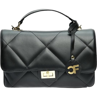 Carla Ferreri dámska kožená crossbody kabelka CF2211 Nero