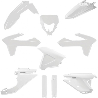 POLISPORT kompletní sada plastů (FULL KIT) SHERCO SE/SEF 25-26 v sadě kryt světla (8681100002) a kryty tlumičů (8352900002) barva bílá