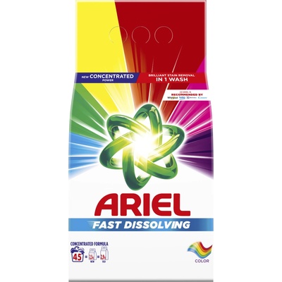 Ariel Prací prášok Fast Dissolvig Color 2,475 kg 45 PD