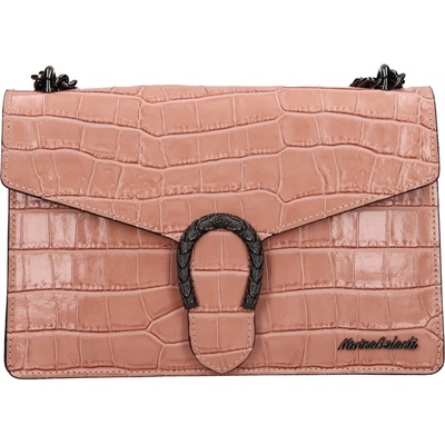 Marina Galanti dámská kožená crossbody kabelka Manett růžová
