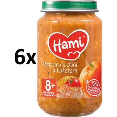 Hami těstoviny s dýní a kuřetem 6 x 200 g