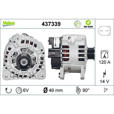 VALEO Alternátor VALEO 437339