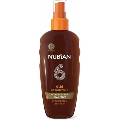 Nubian Vodeodolný olej na opaľovanie s betakaroténom SPF 6 150 ml