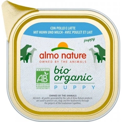 Almo Nature Puppy BIO organic kura a mlieko 100 g