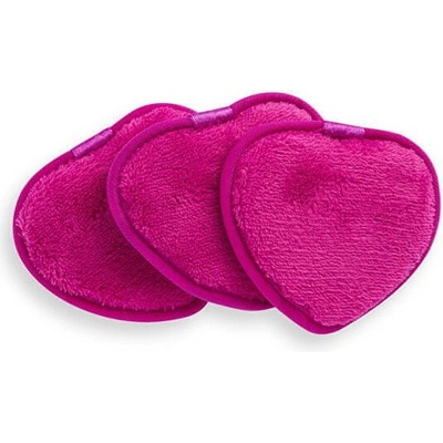 Revolution Skincare Cushions Hearts odličovací tampóny 3 ks