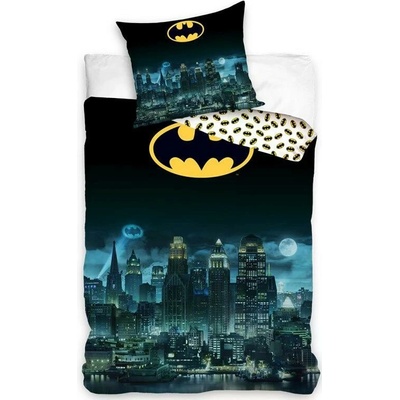 Carbotex bavlna obliečky Batman Nočný Gotham 140x200 70x90