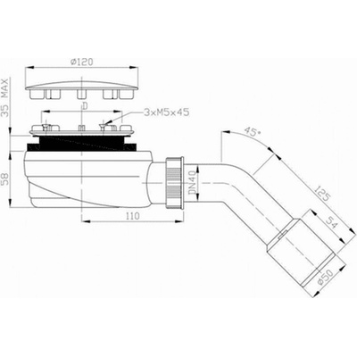 Schedline Favory Plus 120 x 90 cm 3ST.F1P-90120