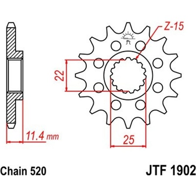 JT Sprockets JTF 1902-13 | Zboží Auto