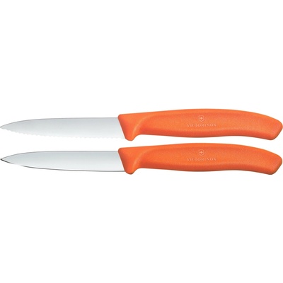 Victorinox Sada kuchynských nožov na zeleninu SWISS CLASSIC 8 cm 2 ks oranžová 6.7699.2C1