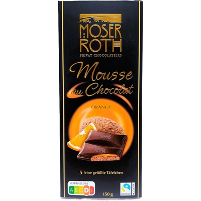 Moser Roth Hořká s příchutí pomeranče Mousse , 150 g