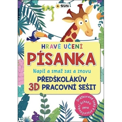 Hravé učení Písanka - Napiš a smaž zas a znovu - Drážkované linky a tužka