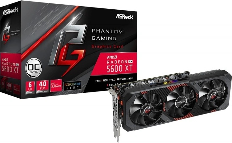 ASRock Radeon RX 5600 XT Phantom Gaming D3 OC 6GB GDDR6 90-GA1VZZ