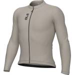 Alé Мъжка фланелка с дълъг ръкав за колоездене Alé Pragma Color Block L/S Jersey Cycling jersey - Stone (056-3426-0213)
