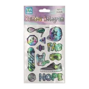 Toys Inn Rainbow hologram stickers - Fab StnUx