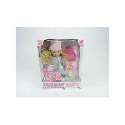 Artyk PROMO Doll Natalia with dog plush sound 35cm 121661 Artyk