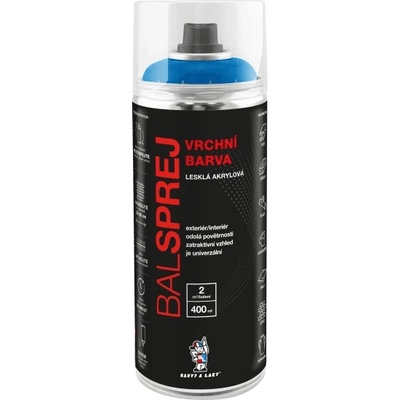 BARVY A LAKY HOSTIVAŘ vrchní barva ve spreji, Ral 5012 světle modrá, 400 ml