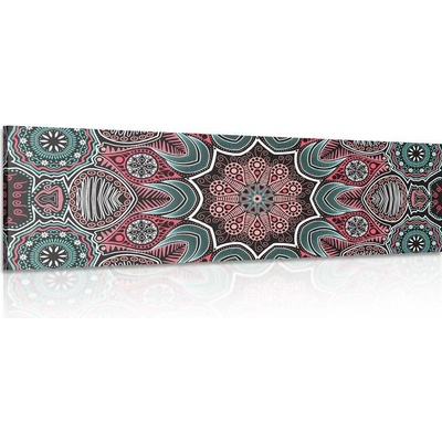 Obraz indická Mandala s květinovým vzorem - 135x45