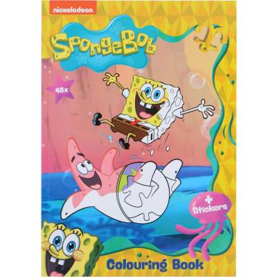 Omaľovánka SpongeBob A4 48strán 2str. nálepky MOVEO